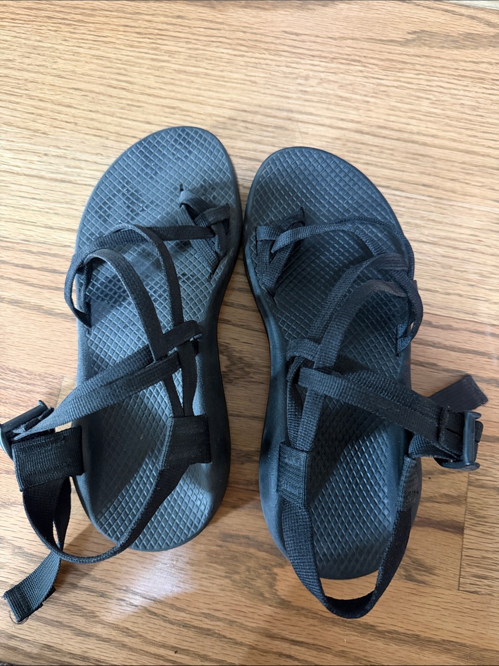 All-Black Chaco Strappy Outdoor Sandals